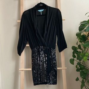 Guess by Marciano Black Sequins Dress